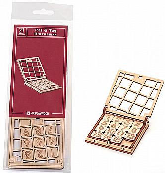 Деревянная 3D-модель игра "Пятнашки", 10303 Playwood 