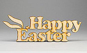 Заготовка деревянная Надпись "Happy Easter", ПР-П1