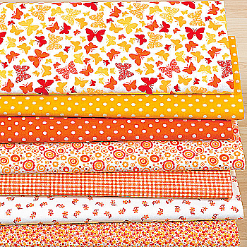 Отрез ткани "Sommer orange", БТН - 84083 Отрез ткани "Sommer orange", БТН - 84083