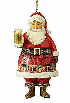 Підвіска новорічна Санта з пивом 12 см, 6004304 Підвіска новорічна Санта з пивом 12 см, 6004304