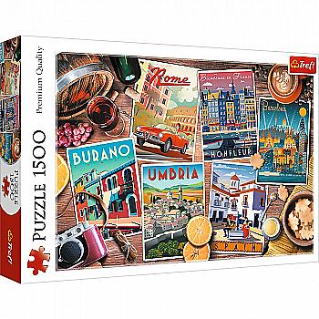 Пазл "1500" - Подорожуйте Європою, Trefl, 26199 Пазл "1500" - Подорожуйте Європою, Trefl, 26199
