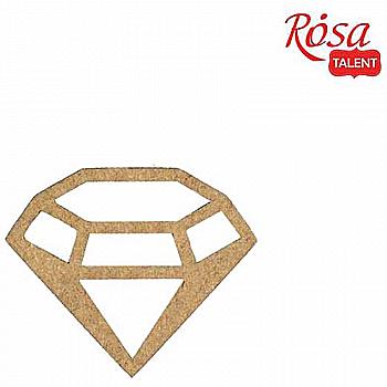 Мини-заготовка Диамант, МДФ, 4,6*3,8 см, 1 шт, Rosa Talent (10) Мини-заготовка Диамант, МДФ, 4,6*3,8 см, 1 шт, Rosa Talent (10)