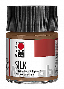 Outlet40 Краска, Коричневая средняя 50мл, для росписи шелка, Marabu, 178005046