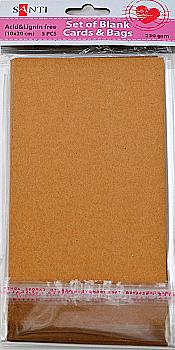 Набор крафт-заготовок для открыток,10х20 см, 952302 