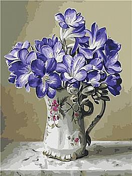 Набір для розпису по номерах 40*50 см "Букет в глечику", RA3721 Набір для розпису по номерах 40*50 см "Букет в глечику", RA3721