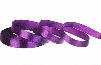 Лента атлас 12 мм-23 м, 34 темно-фиолетовая