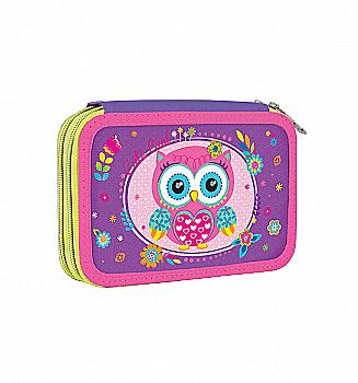 Пенал твердий подвійний HP-01 "Little Owl", 20*13*4,5, 532695 Пенал твердий подвійний HP-01 "Little Owl", 20*13*4,5, 532695