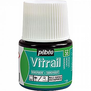 Фарба лакова по склу та металу Vitrail 45 мл прозора, яскраво-бірюзовий, 50056 ТМ "Pebeo" Фарба лакова по склу та металу Vitrail 45 мл прозора, яскраво-бірюзовий, 50056 ТМ "Pebeo"