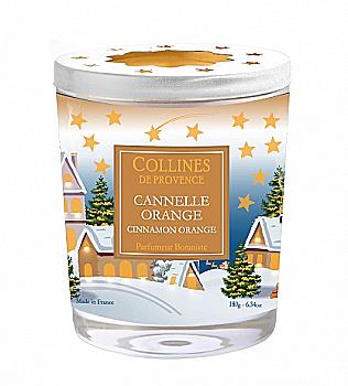 Свічка "Апельсин-кориця" 180 г, C3308COR, Collines de Provence Свічка "Апельсин-кориця" 180 г, C3308COR, Collines de Provence