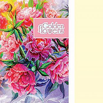 Блокнот А6 "Golden Flowers", red, 903658, TM Profiplan  Блокнот А6 "Golden Flowers", red, 903658, TM Profiplan