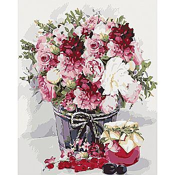 Набір для розпису по номерах "Ніжний букет" 40*50 см, КНА052