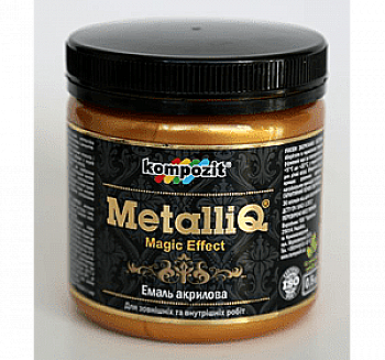 Краска акриловая эмаль Metalliq Kompozit красное золото 0,5 кг Краска акриловая эмаль Metalliq Kompozit красное золото 0,5 кг