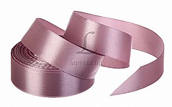 Лента атлас бледно-розовая 25 мм-23 м (91), 5-1442