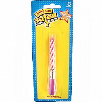 Свічка муз. рожева, 1502-1121