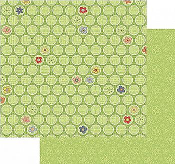 Бумага для скрапбукинга двухсторон C Днем рождения! Веселье