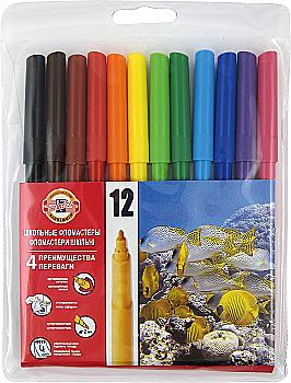 Фломастеры 12 цв. 7710ТЕ12 (8247), Koh-i-Noor Фломастеры 12 цв. 7710ТЕ12 (8247), Koh-i-Noor