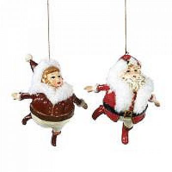 Підвіска новорічна Круглолиций Mr/Mrs Клаус 13 см (2 види в асорт.), B 96755 GOODWILL Підвіска новорічна Круглолиций Mr/Mrs Клаус 13 см (2 види в асорт.), B 96755 GOODWILL