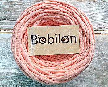 Пряжа трикотажна Bobilon Mini (5-7 мм), персик Пряжа трикотажна Bobilon Mini (5-7 мм), персик