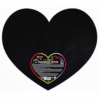 Стікер крейдяний з клейкою поверхнею "Серце", 49*42 см, 310794