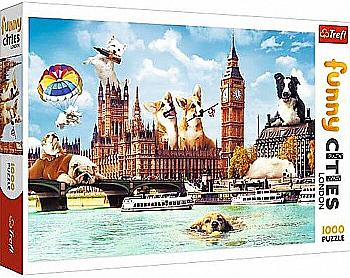 Пазл "1000" - Собаки в Лондоні, Trefl, 10596 Пазл "1000" - Собаки в Лондоні, Trefl, 10596