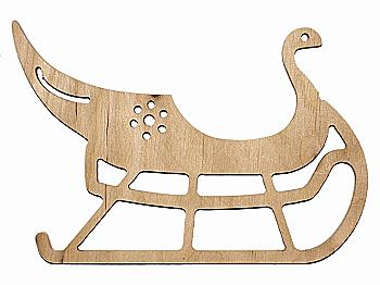 Заготівка дерев`яна Санчата підвіска, 1451 Заготівка дерев`яна Санчата підвіска, 1451