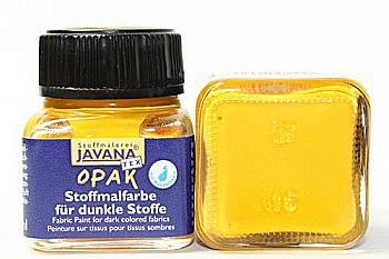 Фарба по тканині, шкірі нерастек. JAVANA Жовтий Opak 20мл Фарба по тканині, шкірі нерастек. JAVANA Жовтий Opak 20мл