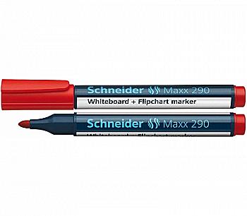 Маркер для дошок та фліпчартів Schneider 290, червоний, S129002 Маркер для дошок та фліпчартів Schneider 290, червоний, S129002