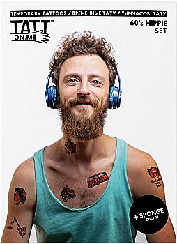 Тимчасові тату "60s Hippie set", TATTon.me Тимчасові тату "60s Hippie set", TATTon.me