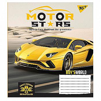 Тетрадь 12 кос. без д/л YES Motor stars, 765378