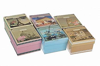 Подарункова коробка під біжутерію 9*9 см, 6-181-109