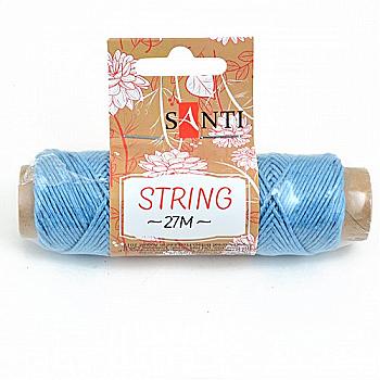 Шнур декоративний, блакитний, 27 м, 741607