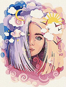 Набір для розпису по номерах 30*40 см "День і ніч", KHO4946