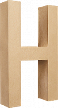 Заготівка з пап`є-маше Літера "H" 5*22*30 см, AC401O ТМ "Clairefontaine"