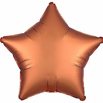 Куля повітряна 18" Зірка сатин янтарна Ф, 3204-0122 Куля повітряна 18" Зірка сатин янтарна Ф, 3204-0122