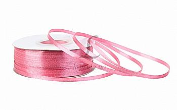 Стрічка атлас 3 мм-91 м, 170, рожева