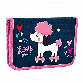 Пенал жесткий одинарный без клап. 1В HP-02 "Love xoxo", 532819 Пенал жесткий одинарный без клап. 1В HP-02 "Love xoxo", 532819
