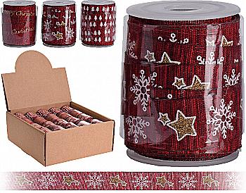 Стрічка декоративна 3 м*1,5 см, бордо (3 види в асорт.), XX1852210