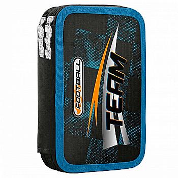 Пенал твердий подвійний 1В HP-01 "Team football", 532842