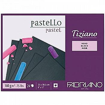 Склейка для пастели Tiziano А4 23х30,5 см 160г/м2 24 л. черный Fabriano 46723305 Склейка для пастели Tiziano А4 23х30,5 см 160г/м2 24 л. черный Fabriano 46723305