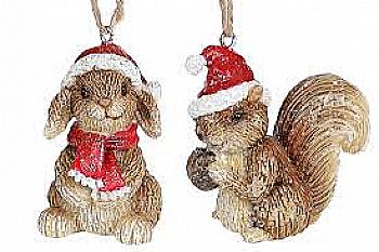 Фігурка підвісна "Білка і Заєць" 5,5 см, 2 види, 707-733 Фігурка підвісна "Білка і Заєць" 5,5 см, 2 види, 707-733