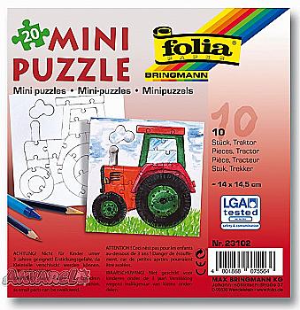 Пазл-міні Трактор 14*14,5 см (20 шт.), 23102 Folia Пазл-міні Трактор 14*14,5 см (20 шт.), 23102 Folia