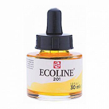 Краска акварельная жидкая Ecoline, (201), Желтая светлая, 30 мл, Royal Talens Краска акварельная жидкая Ecoline, (201), Желтая светлая, 30 мл, Royal Talens