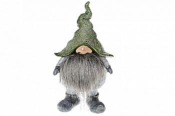 Фігурка декоративна "Гном в зеленій шапці" 23 см, 823-550