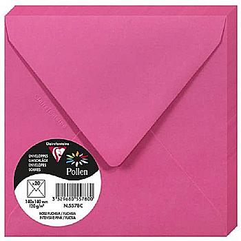 Конверт декоративный Pollen 140*140 мм (120 г), Int.pink/Инт.розовый, 5578C Конверт декоративный Pollen 140*140 мм (120 г), Int.pink/Инт.розовый, 5578C