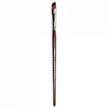 Кисточка «Живопись» 1126 Синтетика скошеная № 02 короткая ручка рыжий ворс