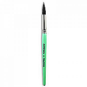 Пензлик "Живопис" 4121 Білка кругла № 14 коротка ручка чорний ворс