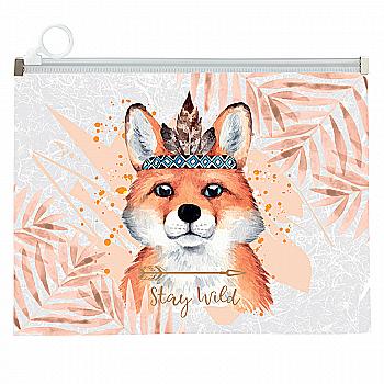 Папка на блискавці А5+, zip-lock, Cuties-04, 1498-94-A Папка на блискавці А5+, zip-lock, Cuties-04, 1498-94-A