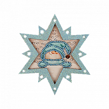 Іграшка ялинкова для вишивання бісером, FLE-028 Іграшка ялинкова для вишивання бісером, FLE-028