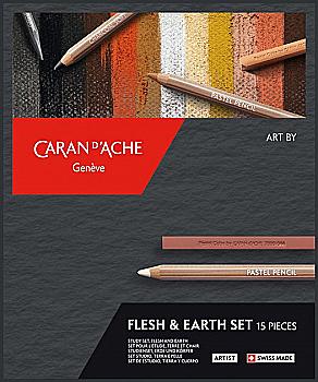 Набор Caran d`Ache Artist Кожа и Земля - 15 предметов, 776.615
