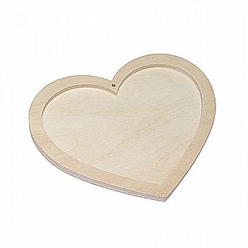 Панно-підвіска серце кругленьке (ф. 1 см, 15 см)